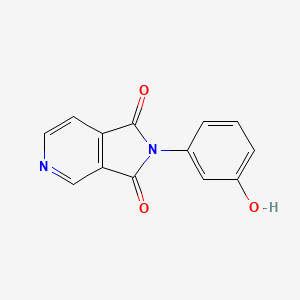 molecular formula C13H8N2O3 B1400974 2-(3-hydroxyphenyl)-1H-pyrrolo[3,4-c]pyridine-1,3(2H)-dione CAS No. 1405003-83-9