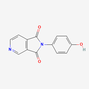 molecular formula C13H8N2O3 B1400975 2-(4-hydroxyphenyl)-1H-pyrrolo[3,4-c]pyridine-1,3(2H)-dione CAS No. 1284399-56-9