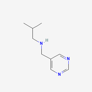 (2-Methylpropyl)[(pyrimidin-5-yl)methyl]amine