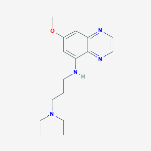 molecular formula C16H24N4O B14009776 N',N'-diethyl-N-(7-methoxyquinoxalin-5-yl)propane-1,3-diamine CAS No. 7403-19-2