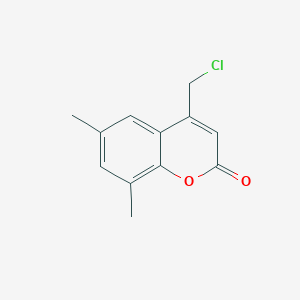 molecular formula C12H11ClO2 B140098 4-(chloromethyl)-6,8-dimethyl-2H-chromen-2-one CAS No. 156419-57-7