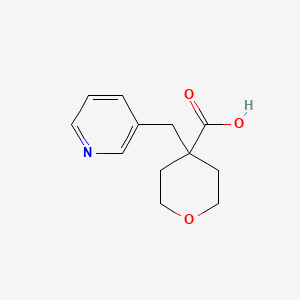 molecular formula C12H15NO3 B1400988 4-(Pyridin-3-ylmethyl)oxane-4-carboxylic acid CAS No. 1361111-50-3