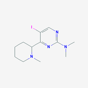 5-iodo-N,N-dimethyl-4-(1-methylpiperidin-2-yl)pyrimidin-2-amine
