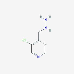 3-Chloro-4-(hydrazinylmethyl)pyridine