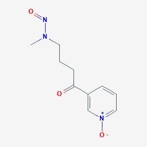molecular formula C10H13N3O3 B014010 4-(甲基亚硝胺)-1-(3-吡啶基-N-氧化物)-1-丁酮 CAS No. 76014-82-9