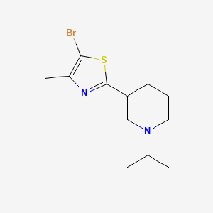 3-(5-Bromo-4-methyl-thiazol-2-yl)-1-isopropyl-piperidine
