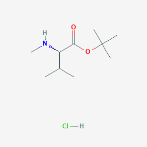 molecular formula C10H22ClNO2 B14010001 tert-Butyl methyl-L-valinate hydrochloride 