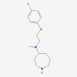 molecular formula C15H23FN2O B1401002 N-[2-(4-fluorophenoxy)ethyl]-N-methylazepan-4-amine CAS No. 1316222-85-1