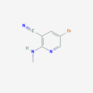 molecular formula C7H6BrN3 B1401004 5-Bromo-2-(methylamino)nicotinonitrile CAS No. 1346534-48-2