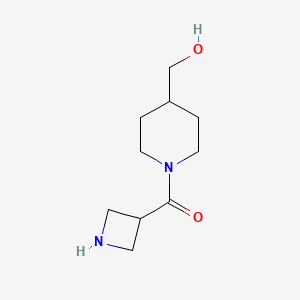 molecular formula C10H18N2O2 B1401005 [1-(Azetidine-3-carbonyl)piperidin-4-yl]methanol CAS No. 1488807-20-0