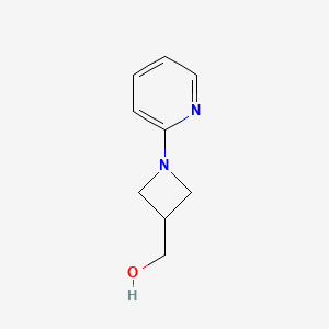 molecular formula C9H12N2O B1401006 (1-(Pyridin-2-yl)azetidin-3-yl)methanol CAS No. 1420975-94-5
