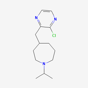 molecular formula C14H22ClN3 B1401013 4-((3-Chloropyrazin-2-yl)methyl)-1-isopropylazepane CAS No. 1361112-39-1
