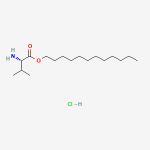 molecular formula C17H36ClNO2 B14010170 Dodecyl (2S)-2-amino-3-methylbutanoate hydrochloride CAS No. 41489-04-7