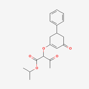 Isopropyl 3-oxo-2-[(3-oxo-5-phenylcyclohex-1-en-1-yl)oxy]butanoate