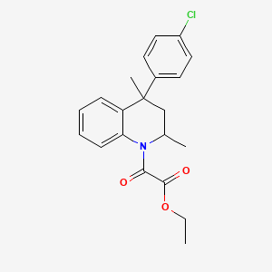ethyl [4-(4-chlorophenyl)-2,4-dimethyl-3,4-dihydroquinolin-1(2H)-yl](oxo)acetate