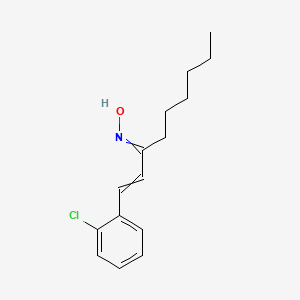 molecular formula C15H20ClNO B14010227 N-[1-(2-chlorophenyl)non-1-en-3-ylidene]hydroxylamine 