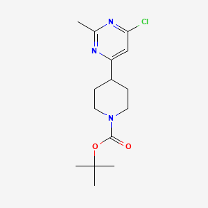 Tert-butyl 4-(6-chloro-2-methylpyrimidin-4-yl)piperidine-1-carboxylate