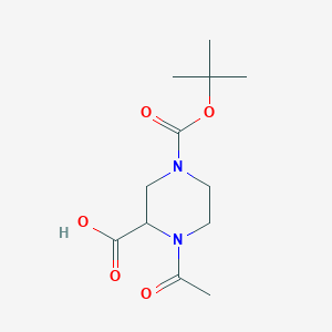 4-Acetyl-piperazine-1,3-dicarboxylic acid 1-tert-butyl ester