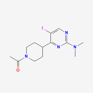 1-(4-(2-(Dimethylamino)-5-iodopyrimidin-4-yl)piperidin-1-yl)ethanone