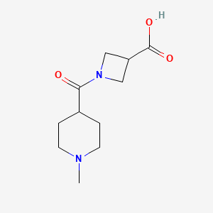 1-(1-Methylpiperidine-4-carbonyl)azetidine-3-carboxylic acid