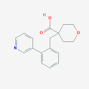 4-(2-Pyridin-3-yl-benzyl)-tetrahydro-pyran-4-carboxylic acid