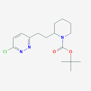 molecular formula C16H24ClN3O2 B1401050 tert-Butyl2-(2-(6-chloropyridazin-3-yl)ethyl)piperidine-1-carboxylate CAS No. 1361112-59-5