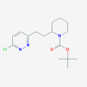 Tert-butyl 2-[2-(6-chloropyridazin-3-yl)ethyl]piperidine-1-carboxylate