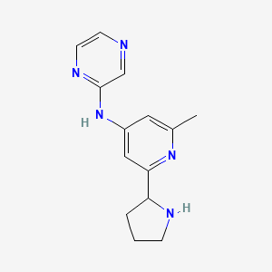 (2-Methyl-6-pyrrolidin-2-yl-pyridin-4-yl)-pyrazin-2-yl-amine