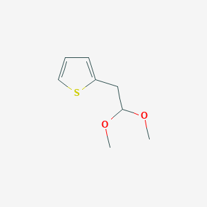 molecular formula C8H12O2S B14010527 Thiophene, 2-(2,2-dimethoxyethyl)- CAS No. 90482-28-3