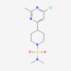4-(6-chloro-2-methylpyrimidin-4-yl)-N,N-dimethylpiperidine-1-sulfonamide