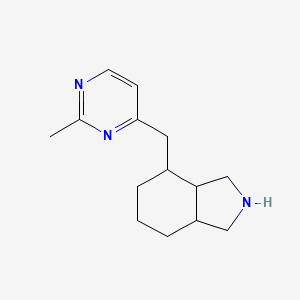 molecular formula C14H21N3 B1401054 4-(2-Methyl-pyrimidin-4-ylmethyl)-octahydro-isoindole CAS No. 1361111-40-1