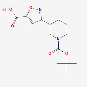 3-(1-(tert-Butoxycarbonyl)piperidin-3-yl)isoxazole-5-carboxylic acid