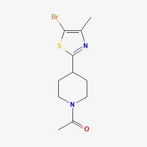1-(4-(5-Bromo-4-methylthiazol-2-yl)piperidin-1-yl)ethanone
