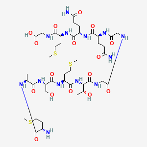 molecular formula C41H71N13O16S3 B14010629 T7 Tag Peptide 