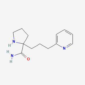 molecular formula C13H19N3O B1401073 2-(3-(Pyridin-2-yl)propyl)pyrrolidine-2-carboxamide CAS No. 1316227-40-3