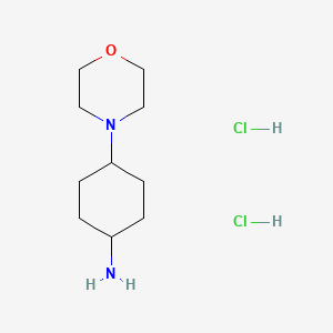 molecular formula C10H22Cl2N2O B1401076 (1r,4r)-4-Morpholinocyclohexanamine dihydrochloride CAS No. 412356-24-2