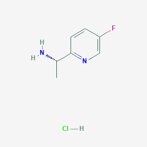 molecular formula C7H10ClFN2 B1401085 (S)-1-(5-fluoropyridin-2-yl)ethanamine hydrochloride CAS No. 1073149-00-4