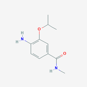 molecular formula C11H16N2O2 B1401088 N-Methyl-4-amino-3-isopropoxybenzamide CAS No. 946826-21-7