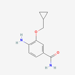 4-Amino-3-cyclopropylmethoxybenzamide