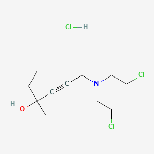 molecular formula C11H20Cl3NO B14010904 4-Hexyn-3-ol, hydrochloride CAS No. 19176-72-8