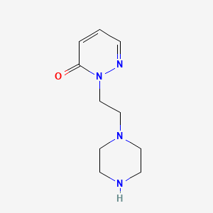 molecular formula C10H16N4O B1401092 2-(2-piperazin-1-ylethyl)pyridazin-3(2H)-one CAS No. 1341994-60-2