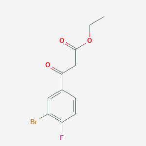 molecular formula C11H10BrFO3 B1401095 Ethyl 3-(3-bromo-4-fluorophenyl)-3-oxopropanoate CAS No. 936125-75-6