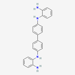 molecular formula C24H22N4 B14010987 n,n'-Bis(2-aminophenyl)biphenyl-4,4'-diamine CAS No. 40850-43-9