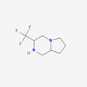 molecular formula C8H13F3N2 B14011003 3-(Trifluoromethyl)octahydropyrrolo[1,2-a]pyrazine 