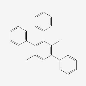 molecular formula C26H22 B14011026 1,4-Dimethyl-2,3,5-triphenylbenzene CAS No. 7541-90-4