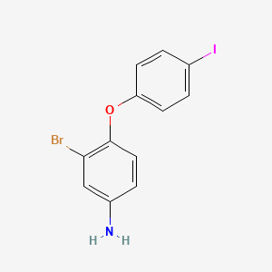 3-Bromo-4-(4-iodophenoxy)-phenylamine