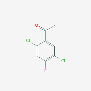 molecular formula C8H5Cl2FO B14011036 1-(2,5-Dichloro-4-fluorophenyl)ethanone 