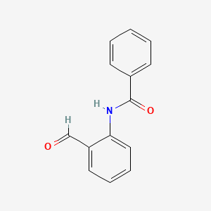 molecular formula C14H11NO2 B14011040 Benzanilide, 2'-formyl- CAS No. 33768-43-3