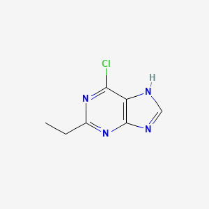 molecular formula C7H7ClN4 B14011125 1H-Purine, 6-chloro-2-ethyl- CAS No. 1908-23-2
