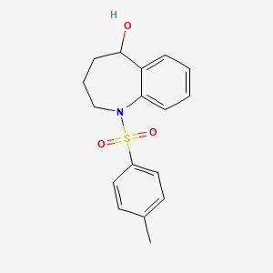 molecular formula C17H19NO3S B14011132 1-[(4-Methylphenyl)sulfonyl]-2,3,4,5-tetrahydro-1h-1-benzazepin-5-ol CAS No. 19673-33-7